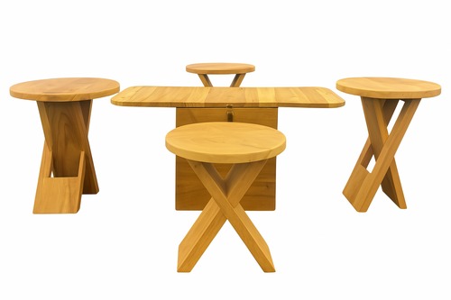 FOLDING STOOL SET WITH T TABLE