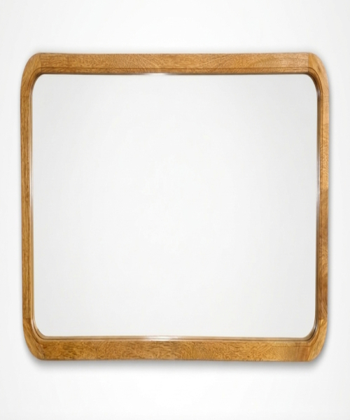 Modern Rectangular Wooden Wall Mirror